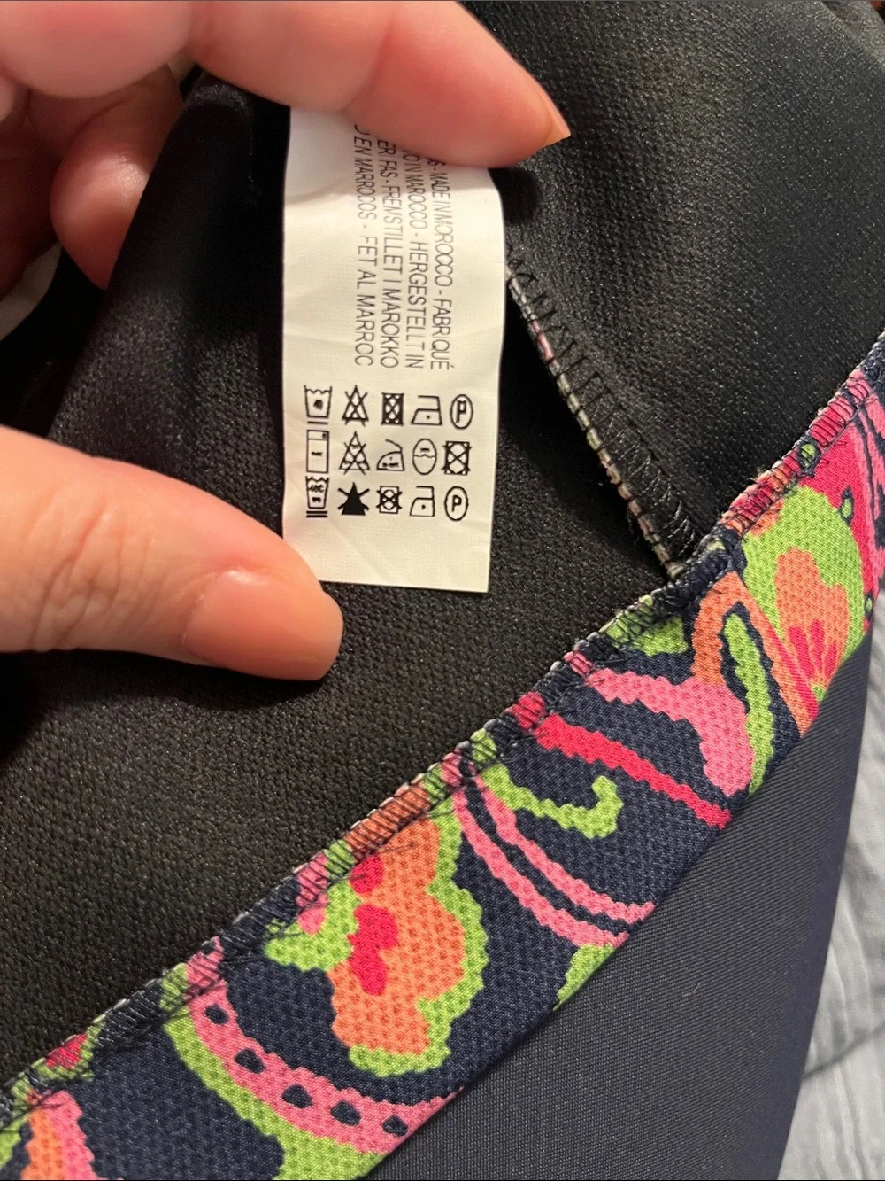 Zara Pink & Green Paisley Mini Dress - Picture 6 of 6